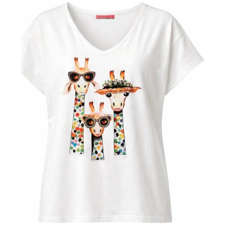 T-Shirt Chicago Girafe TINTA| Strass & Sequins