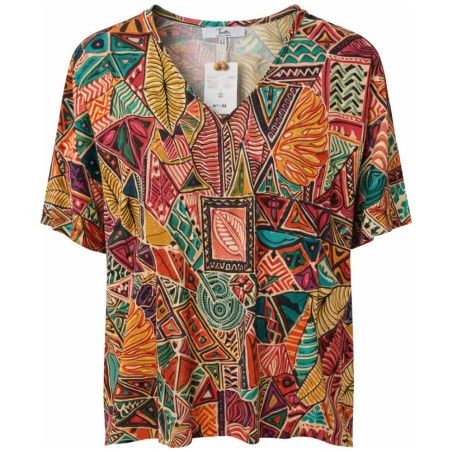 Top Imprimé Ethnique Multicolore — Tinta