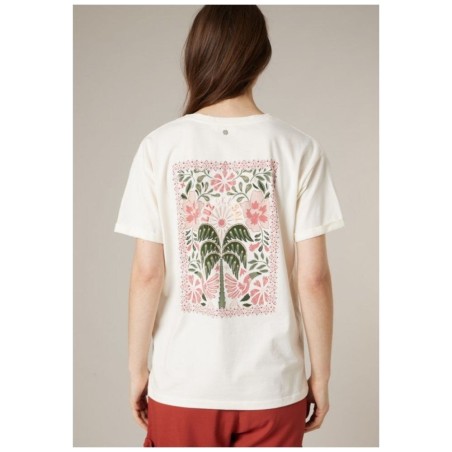 T-shirt Femme Coton DEELUXE Casa W - Col V Brodé